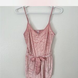 Victoria’s secret Pink Velvet Romper